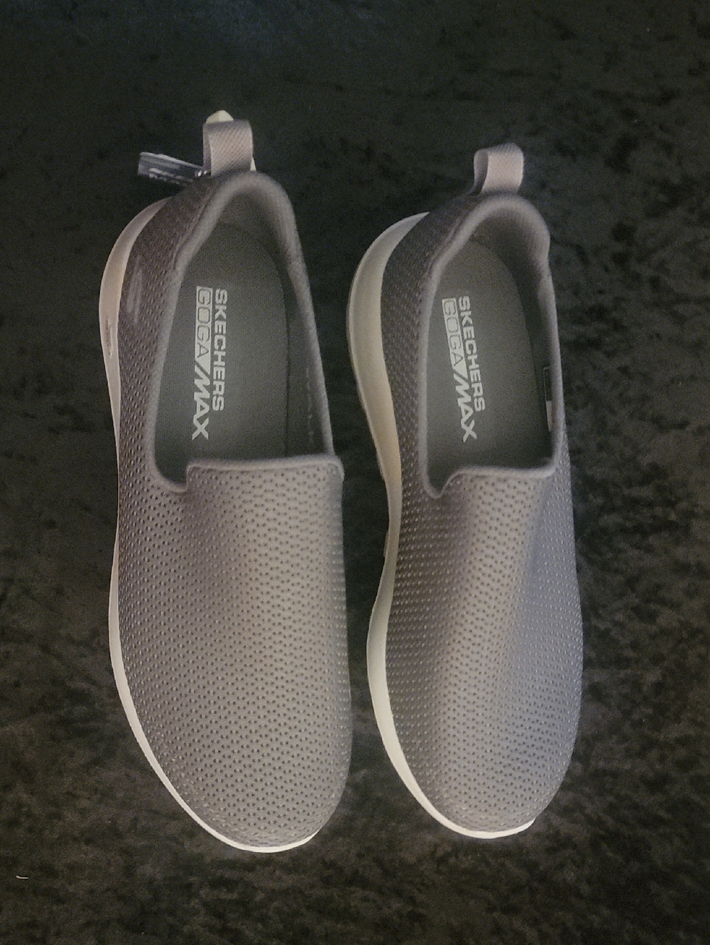 Skechers GOwalk Max Slip-On Sneakers - Charcoal Gray Size 8. New With Tags. Box